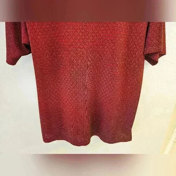 Antonio Gabrieli Men's Shirt Rich Red Maroon Made in Italy Y2k - Picture 4 of 7